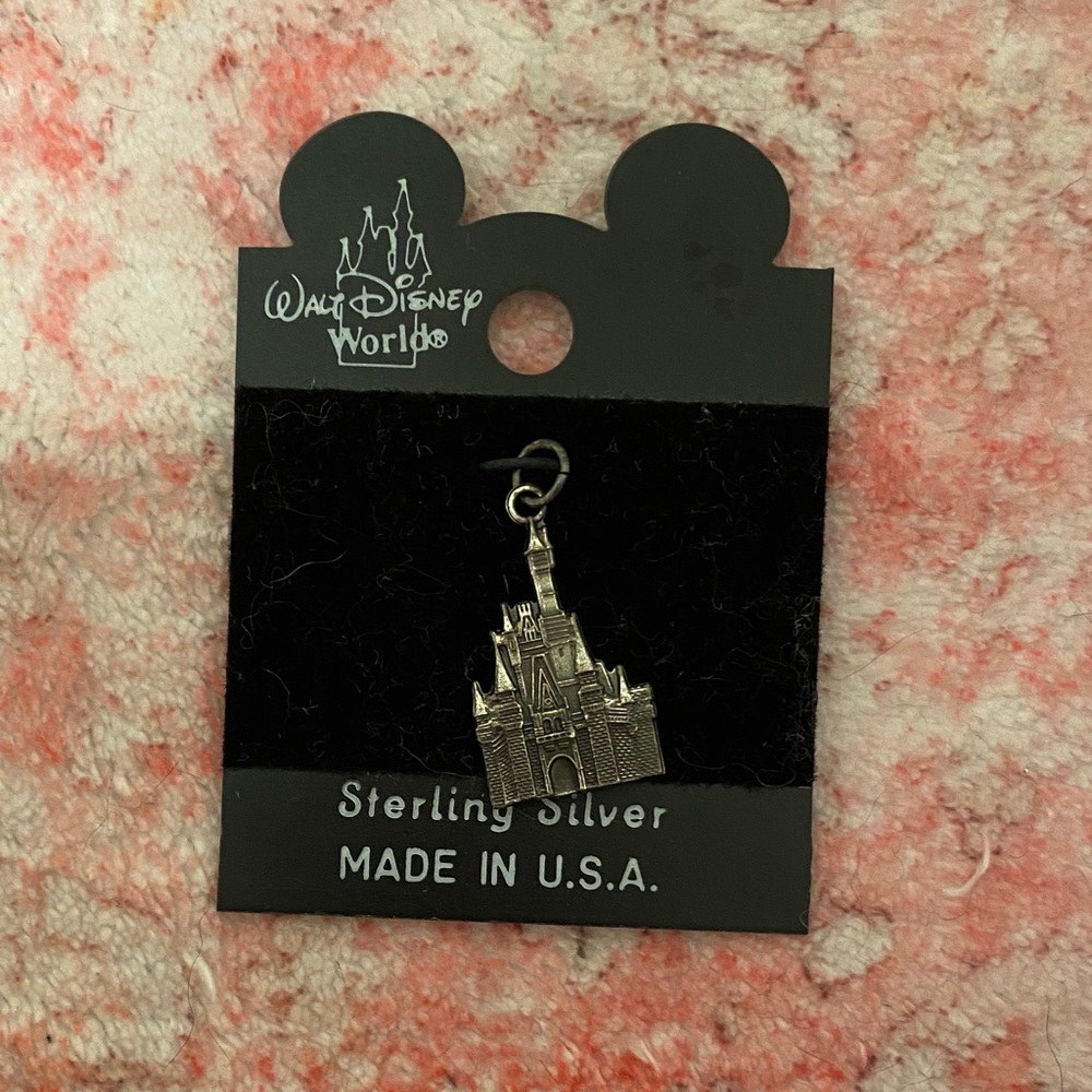 NWT Vintage Walt Disney World Sterling Silver Castle Charm